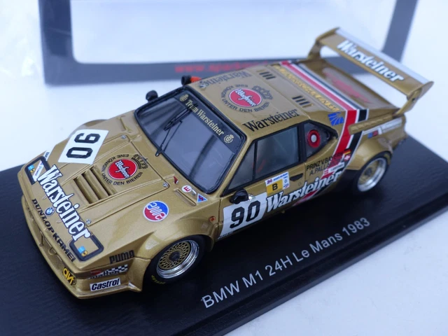 Spark 1/43 Scale S6408 - BMW M1 #101 24h Le Mans 1984