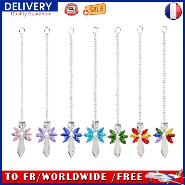 Light Catcher Crystal Angel Chandelier Pendant Prism Hanging Lamp Art Ornaments