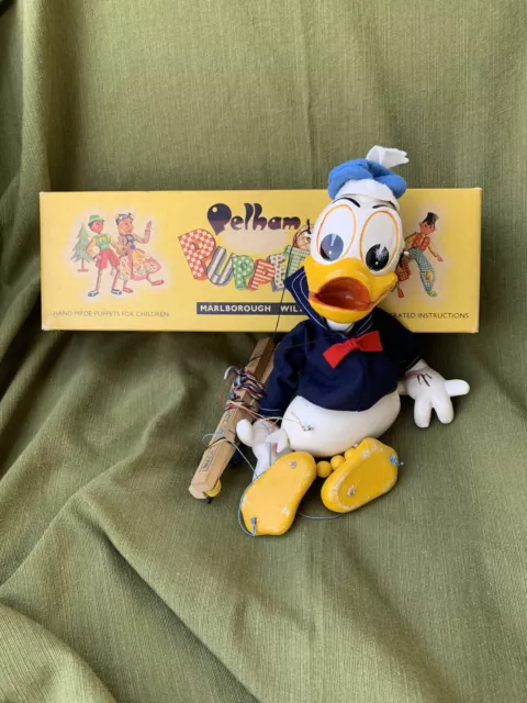 Original Vintage 1970s Pelham Puppet. Donald Duck....