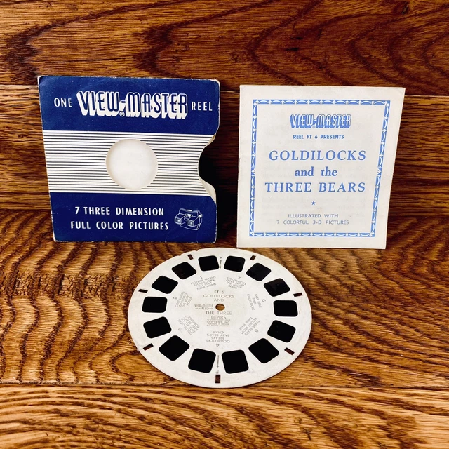 VIEW MASTER REEL Goldilocks & The Three Bears FT6 Vintage Vgc Optical ...