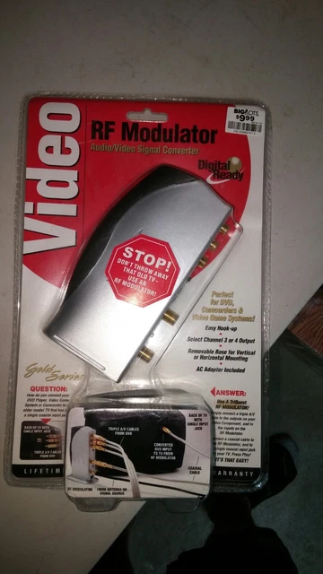 RF modulator TriQuest Digital Ready Audio / Video Gold Series Model #5150 NIB