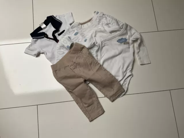 Konvolut Baby Kleidung, Jungen, Gr. 62/68 u. 68, 4-teilig (H & M/LUPILU)