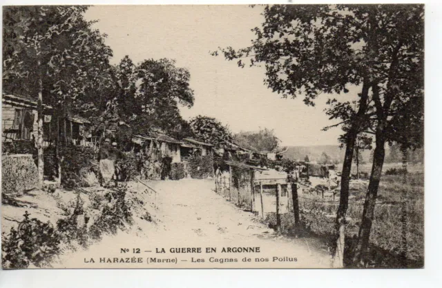 LA HARAZEE - l'Argonne - Marne - CPA 51 - war, soldiers, cagnas de nos hairus