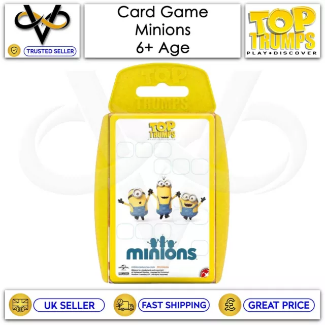 Top Trumps Card Game Play & Discover Minions Latest Edition Family Game