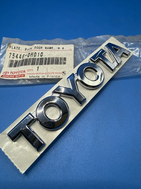 Genuine Toyota Chrome Rear Emblem For Aygo, Yaris, Auris – 75431-0H010
