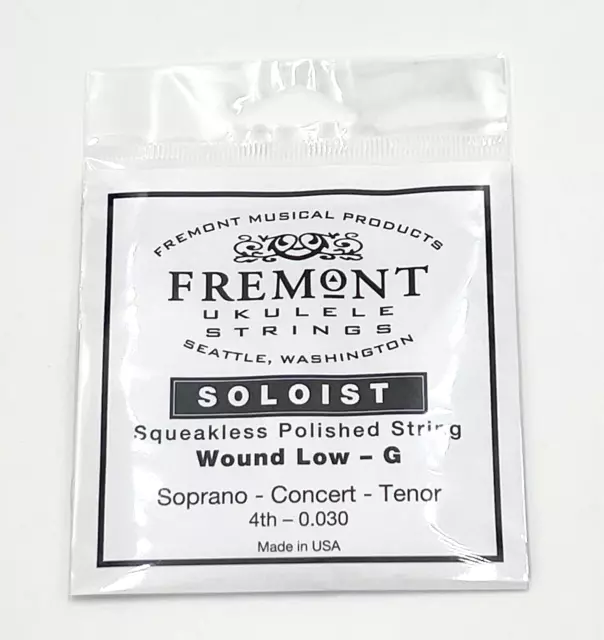 Fremont "SOLOIST" Wound Low-G Squeakless Polished Ukulele String