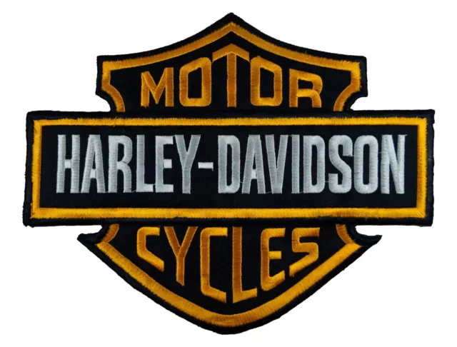 Embroidered Motorcycle / Biker Patch Pair - HD