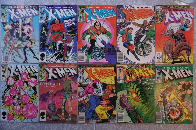 Uncanny X-Men Comic Lot 1982 Marvel EXCELLENT! 10 Issues