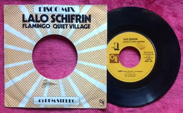 LALO SCHIFRIN / JAWS (tema dal film "Lo squalo") - 7" (Italy 1976)