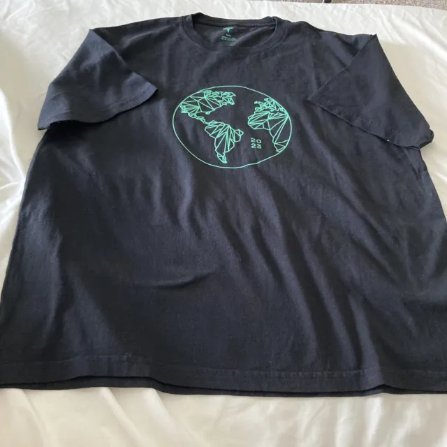 Tesla Men’s XXL Short Sleeve Black T-Shirt Earth Day