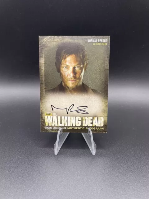 The Walking Dead Season 3 Norman Reedus as Daryl Dixon Autograph Card A3 NrMint!