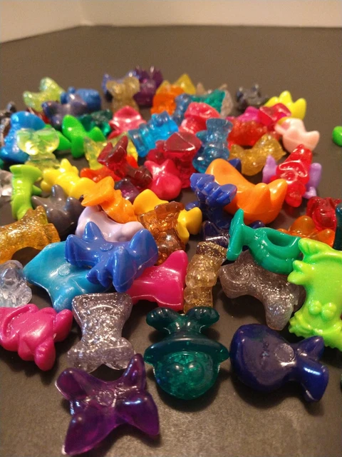 Gogo Crazy Bones Huge Lot Of 96 Misc Toys Figures Vintage