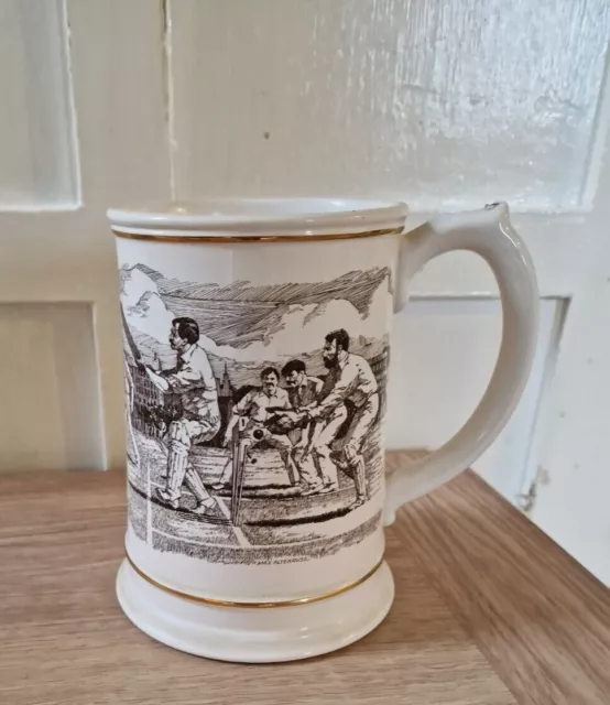 Franklin Mint Porcelain "The Ashes"  Tankard. 1882-1982.