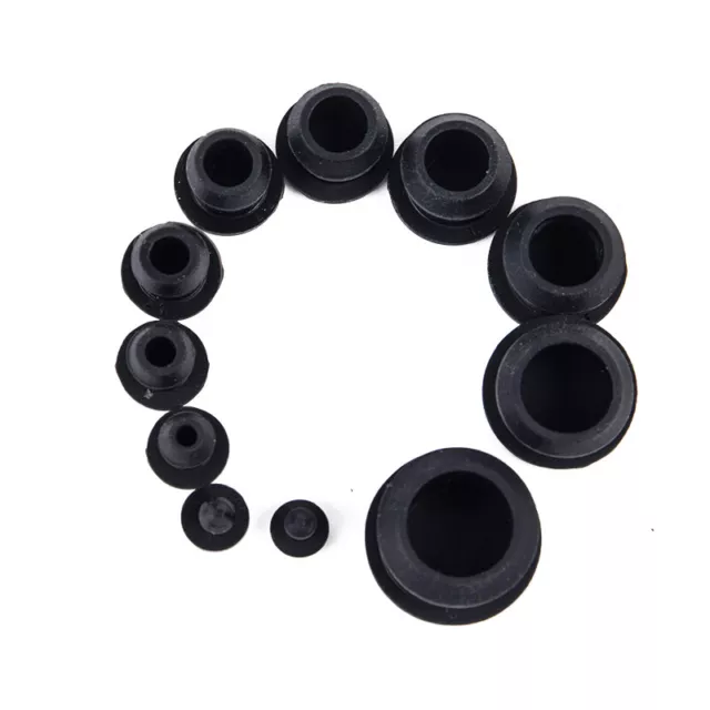 10pcs Silicone Rubber Snap-on Hole Plug 2.5-14mm Blanking End Caps Seal Stop ZX