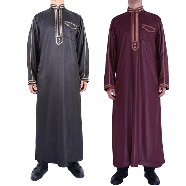 Vendita calda abito caftano M-XXXXL maxi abito musulmano poliestere slavo