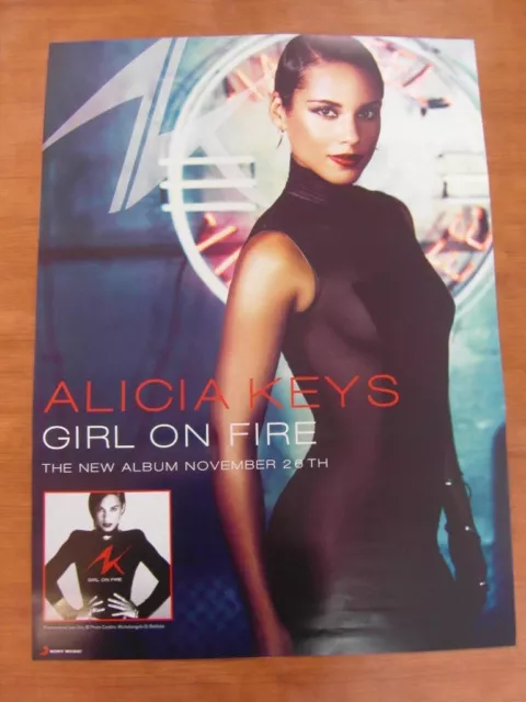 ALICIA KEYS - Girl On Fire [OFFICIAL] POSTER *NEW*