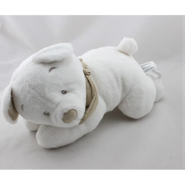 Doudou musical ours blanc foulard beige KIABI SIMBA TOYS - 21260