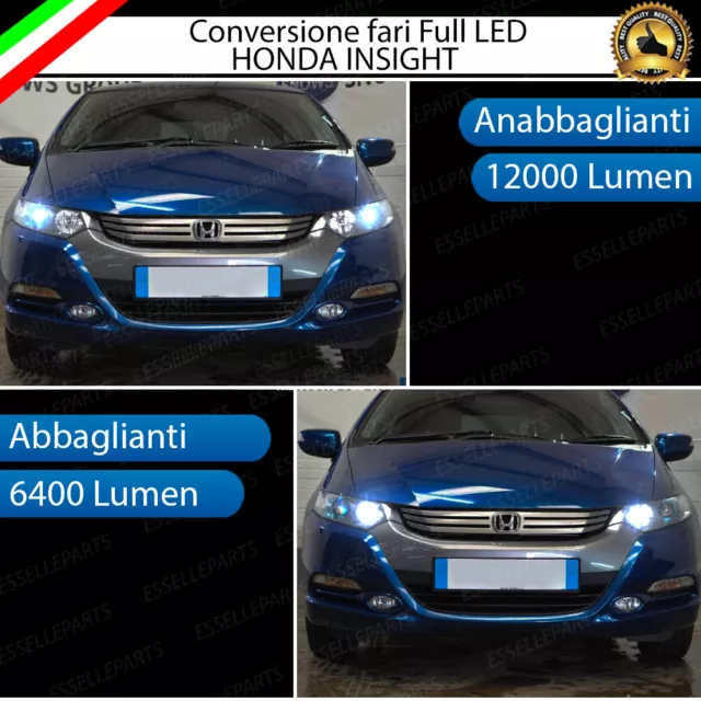 Conversione Fari Full Led H11 + Hb3 Honda Insight Ze 6000K Led Bianco Xenon