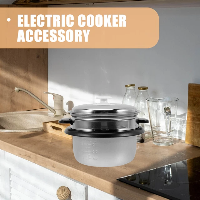 Rice Cooking Insert Rice Cooker Liner Vegetable Steamer Pot Plug-in 11