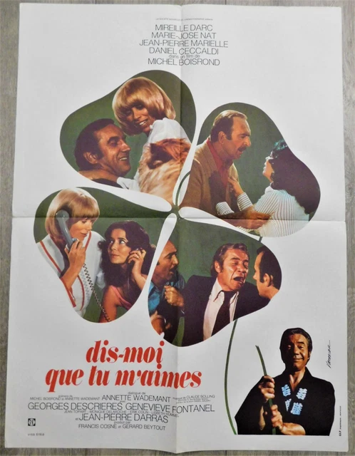 Dis-moi que tu m'Aimes Affiche ORIGINALE Poster 60x80cm 23x32 1974 Mireille Darc
