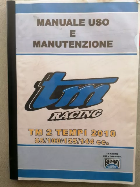 Manuale Uso E Manutenzione Tm Racing Mx En Sm 85 100 125 144 2 Tempi 2010
