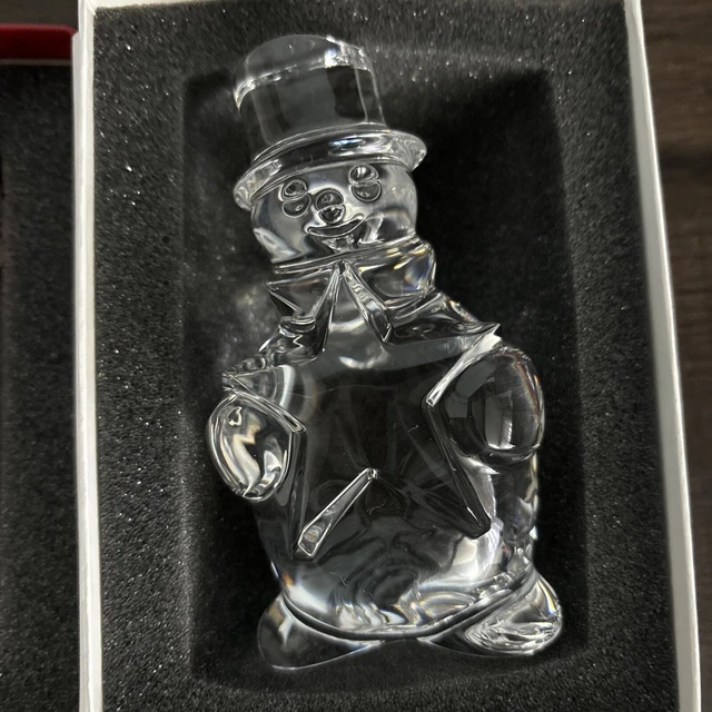 Baccarat NOEL Snowman With A Star BEAUTIFUL PIECE OF CRYSTAL SIGNED W/BOX L@@K! 2