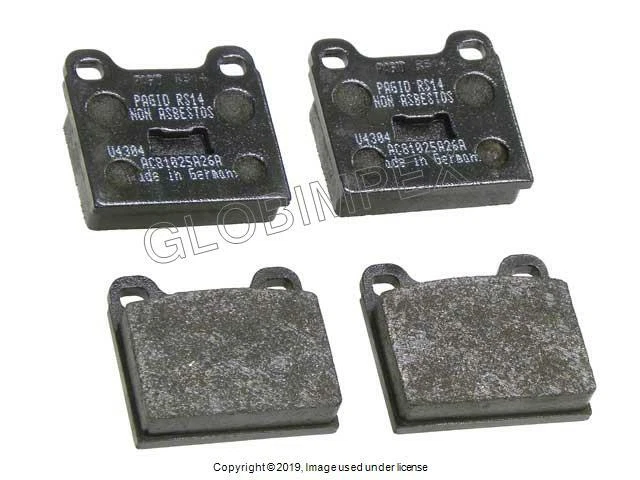 PORSCHE 356C 356SC 1964-1989 Brake Pad Set - Racing RS 14 (Black) REAR or FRONT