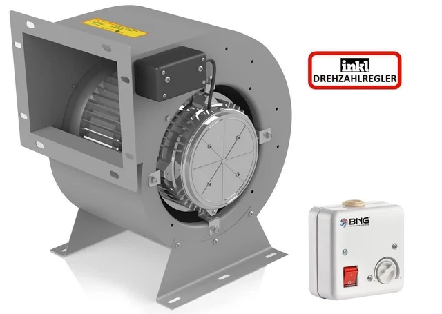 Ventilatore Per Estrazione Aria Ventilatore Radiale BNG 230V/400V Con Flangia 4 Angoli - Portata 1950 M³/h, Nuovo Ventilatore Con Flangia - Foto 3