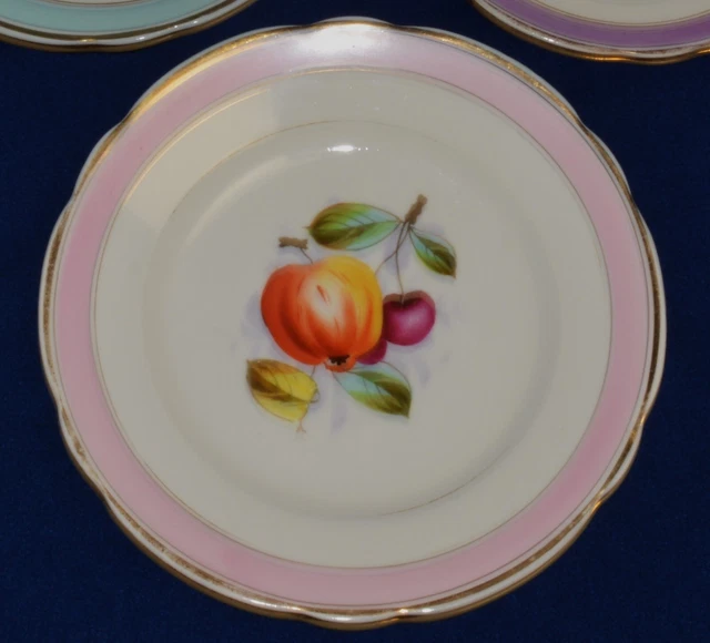 Service à cfé sept pièces en cérmique beige et rose vintge Vlluris Pottery des nnées 1960
