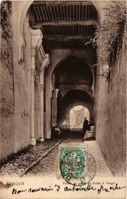 CPA AK TANGER - Entrée du palais du Sultan MAROC (669077)