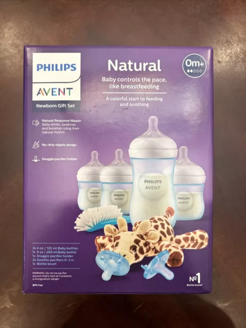 Philips Avent Natural Baby Bottle with Natural Response Nipple Baby Gift Set