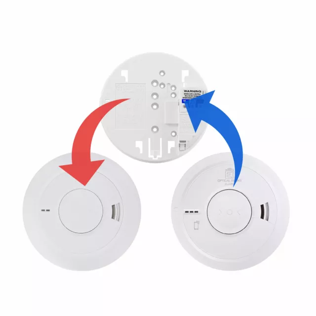 Replacement for Ei166, Ei166RC and Ei166e Mains Powered Smoke Alarms