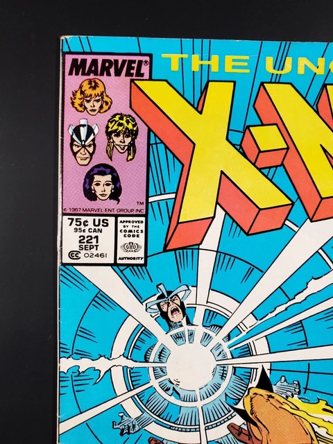 The Uncanny X-men #221 Newsstand Edition Marvel 1st app. of Mr Sinister 4