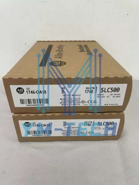 New Sealed Allen Bradley 1746-OA16 SER D SLC 500 PLC Output Module AB 1746OA16