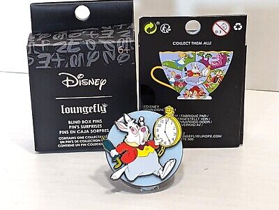 White Rabbit Spinner Alice in Wonderland Teacup Puzzle Blind Box Loungefly Pin