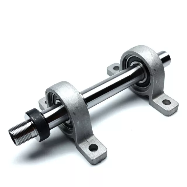 Thread Spindle Shaft Tool Fit Mini Chuck 2 Bearing Wood Lathe Cutter Headstock