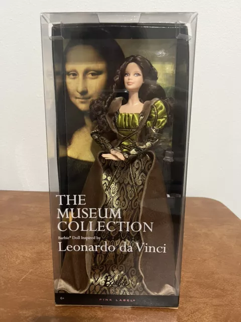 Barbie Collector The Museum Collection Leonardo Da Vinci Barbie Doll Pink Label