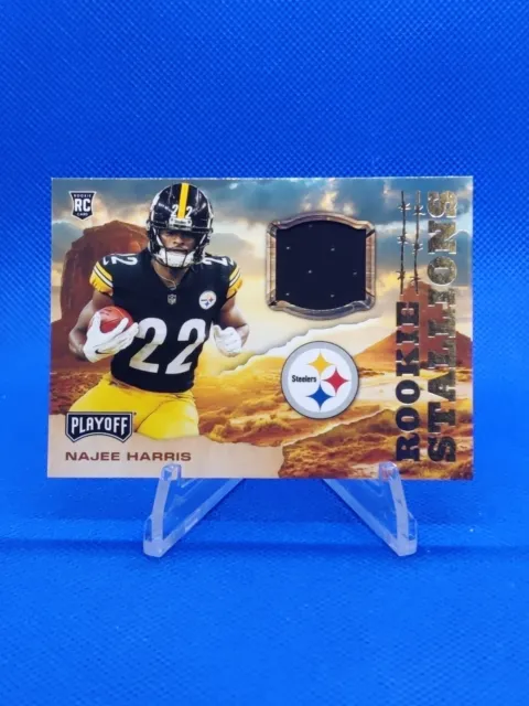 🔵 2021 Panini Playoff Najee Harris RC Patch Relic Rookie Stallions Steelers