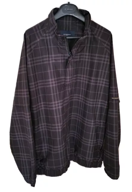Mens BURBERRY GOLF overhead wind cheater/jacket/coat. Size Large/XL. RRP £795