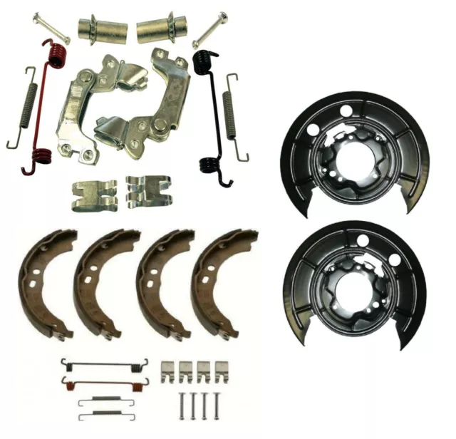 Peugeot Boxer 2006-  Hand Brake Shoes + Brake Shoes Adjuster Kit + Back Plates