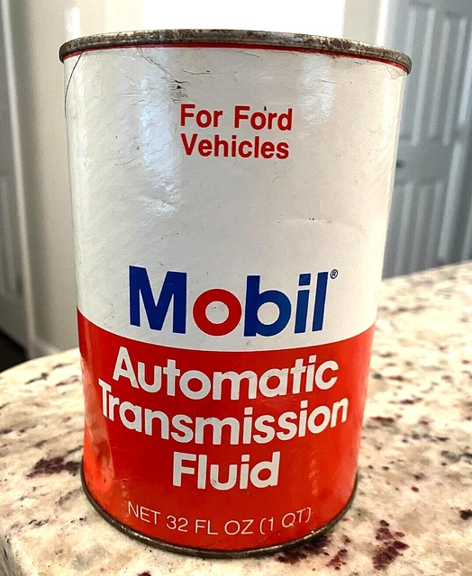 VINTAGE MOBILFLUID AUTOMATIC Transmission Fluid 1 Qt. Can $20.00 - PicClick
