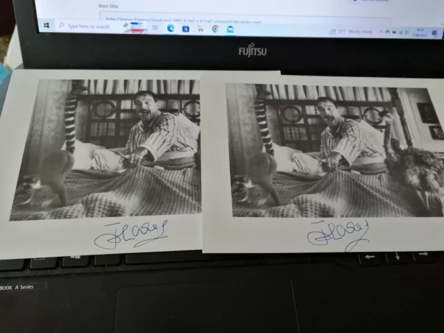 John Cleese  signed B/W MOVIE PROMO photo card