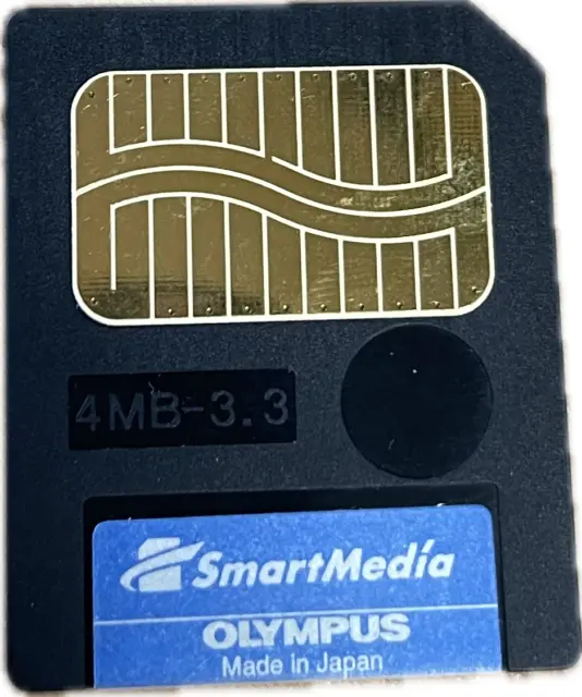 Olympus SmartMedia 4 MB 3.3 Hecho en Japón M-4P D3V10
