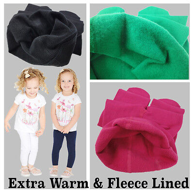 New Childrens Kids Girls Winter Thermal Cotton Leggings All Ages