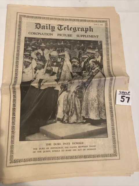 Daily Telegraph Queen Elizabeth II Coronation Picture Supplement June 3 1953