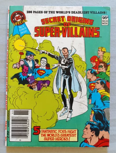 Dc Special Blue Ribbon Digest #15, Secret Origins Of Super Villains, Bronze 1981