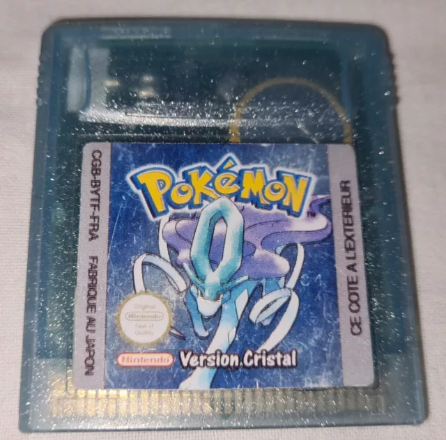 Pokémon Version Cristal Pal FRA Nintendo Game Boy Color Cartouche Seule