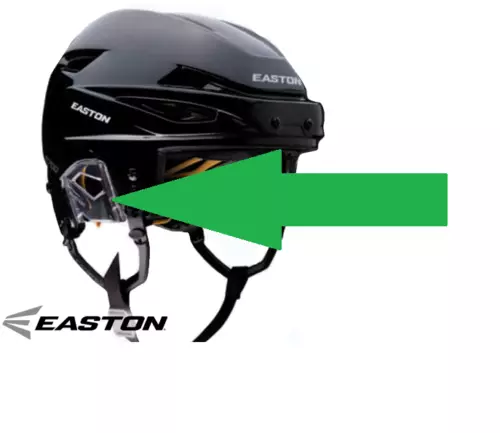 Easton E600 Hockey Helmet Replacement Ear Piece! Earpiece Pieces Plastic Slings