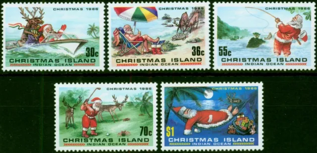 Christmas Inseln 1986 Weihnachten Set Von 5 SG222-236 V.F MNH