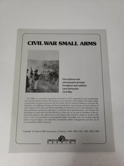 Civil War Small Arms, a vintage American Rifleman Reprint 1960 NRA
